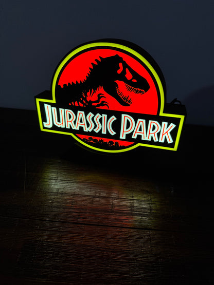 Jurassic Park - Unique Light Up Wall Art/Logo