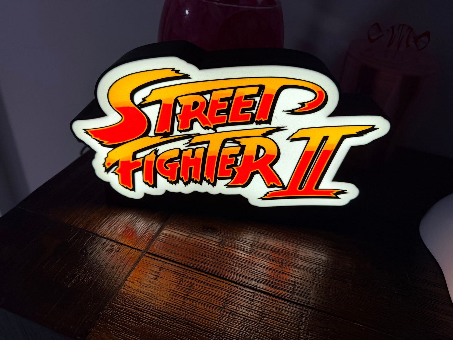 Street Fighter 2 - LED Light Up Sign - USB Powered