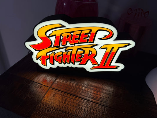 Street Fighter 2 - LED Light Up Sign - USB Powered