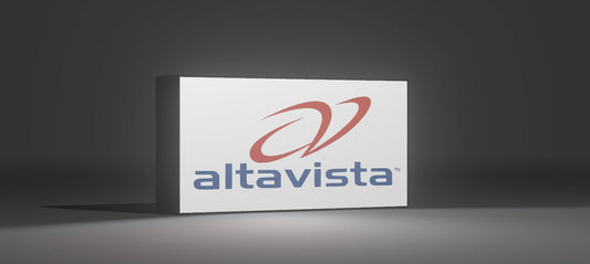 AltaVista LED Light-Up Sign – Retro Search Engine Logo, Choose Classic Swoosh or Vintage Mountain Design