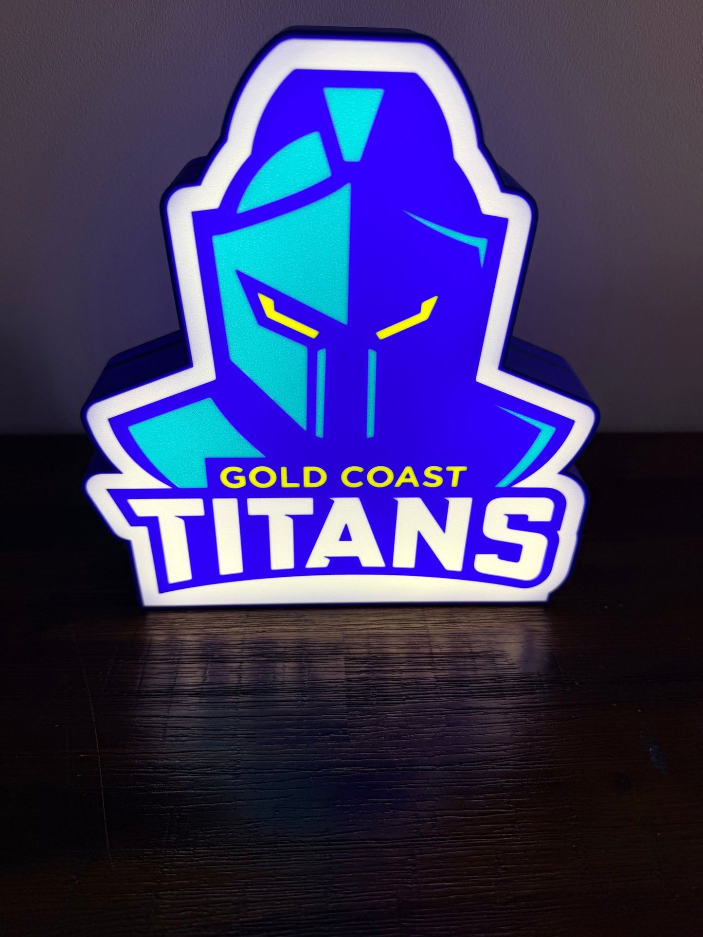 Gold Coast Titans - LED Light up sign - USB Powered