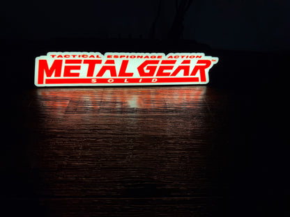 Metal Gear Solid - LED Light up artwork / Wall Art / Sign