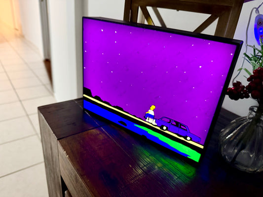 The Simpsons: Mother Simpson - Final Scene - LED Light Up Sign - USB Powered