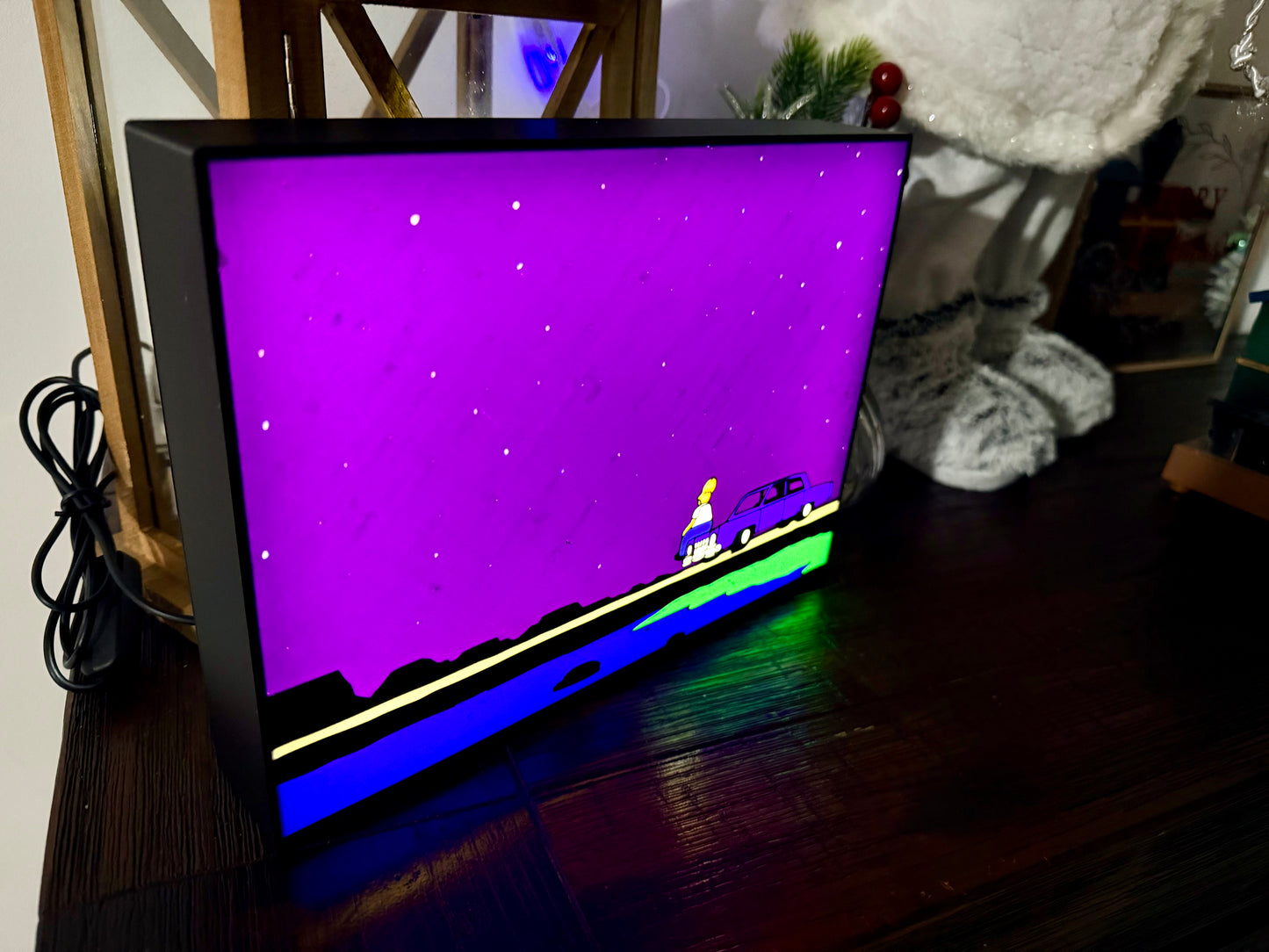 The Simpsons: Mother Simpson - Final Scene - LED Light Up Sign - USB Powered