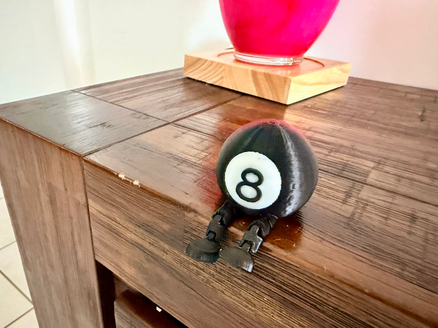 All occasions Fidget Toy - 8-Ball Character - Stress Relief Desk Companion