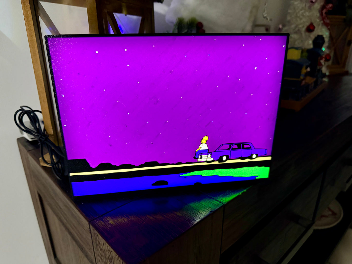 The Simpsons: Mother Simpson - Final Scene - LED Light Up Sign - USB Powered