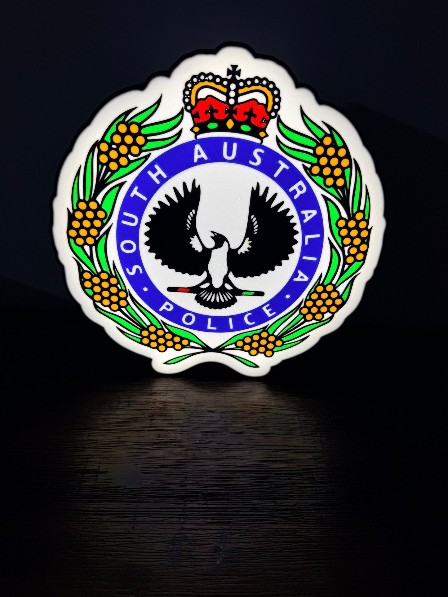 South Australia Police - LED Light up artwork / Wall Art / Sign