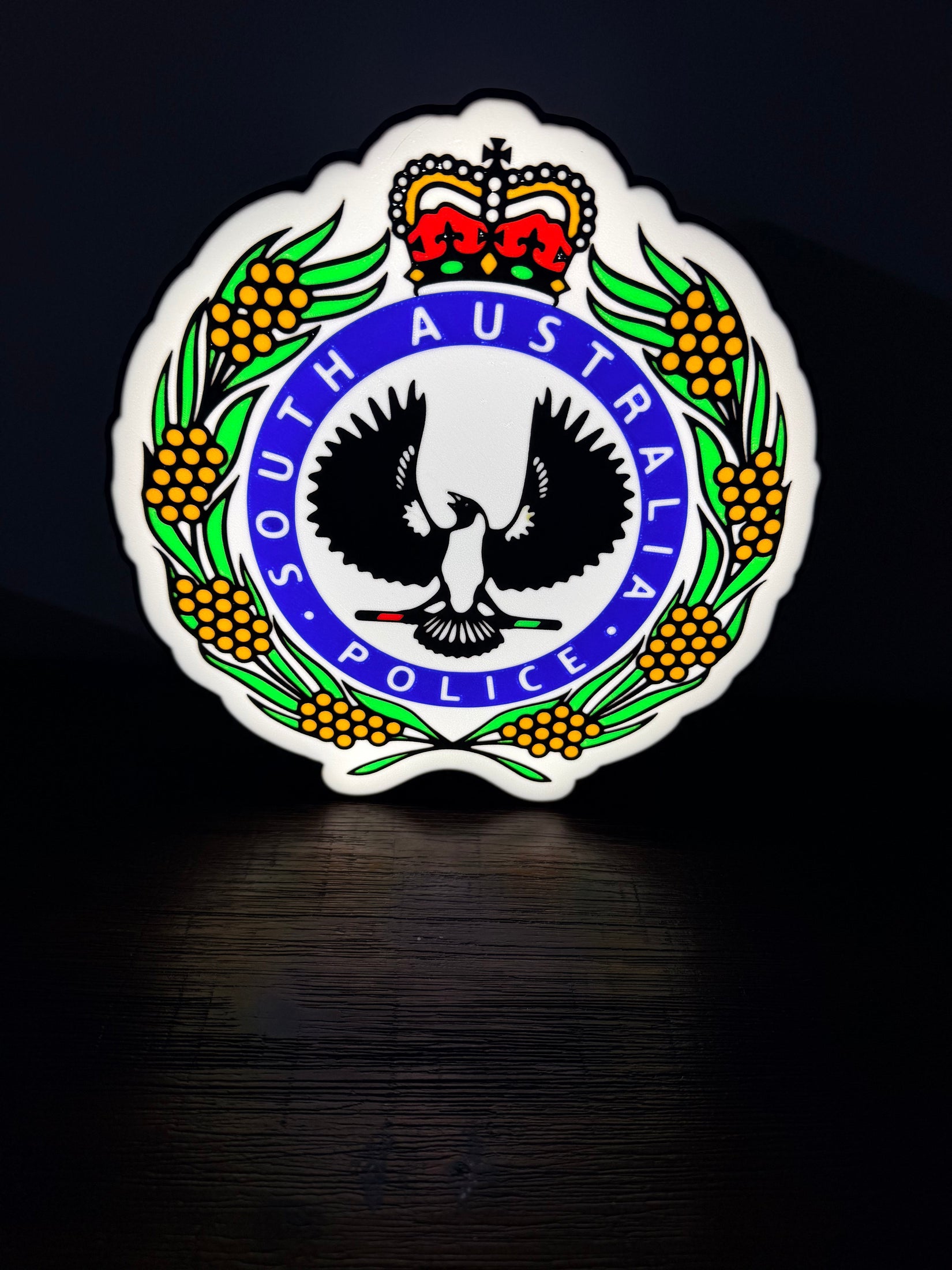 South Australia Police - LED Light up artwork / Wall Art / Sign