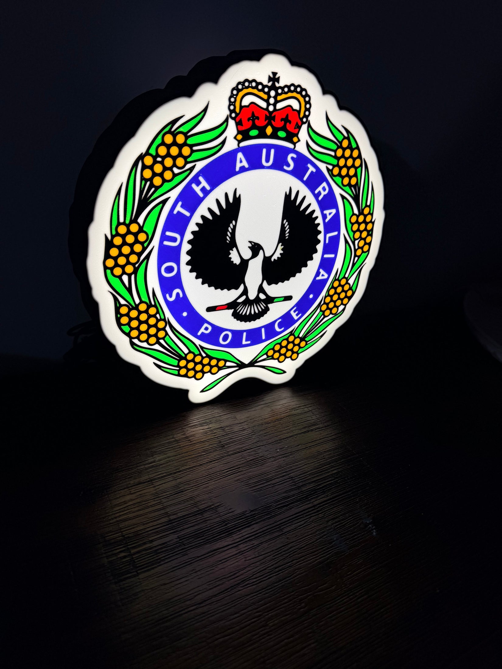 South Australia Police - LED Light up artwork / Wall Art / Sign