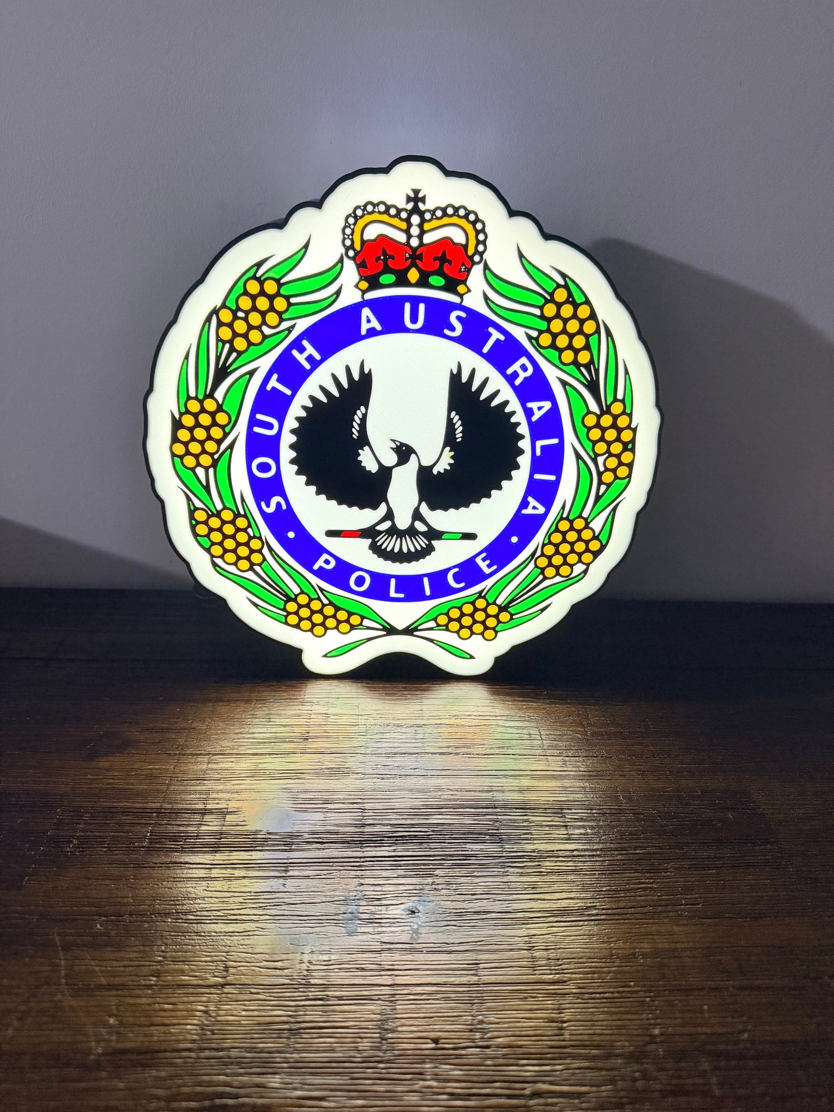 South Australia Police - LED Light up artwork / Wall Art / Sign