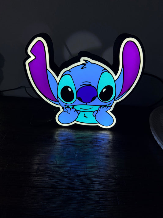 Light up Stitch! USB Powered, bright LED night LED light sign!