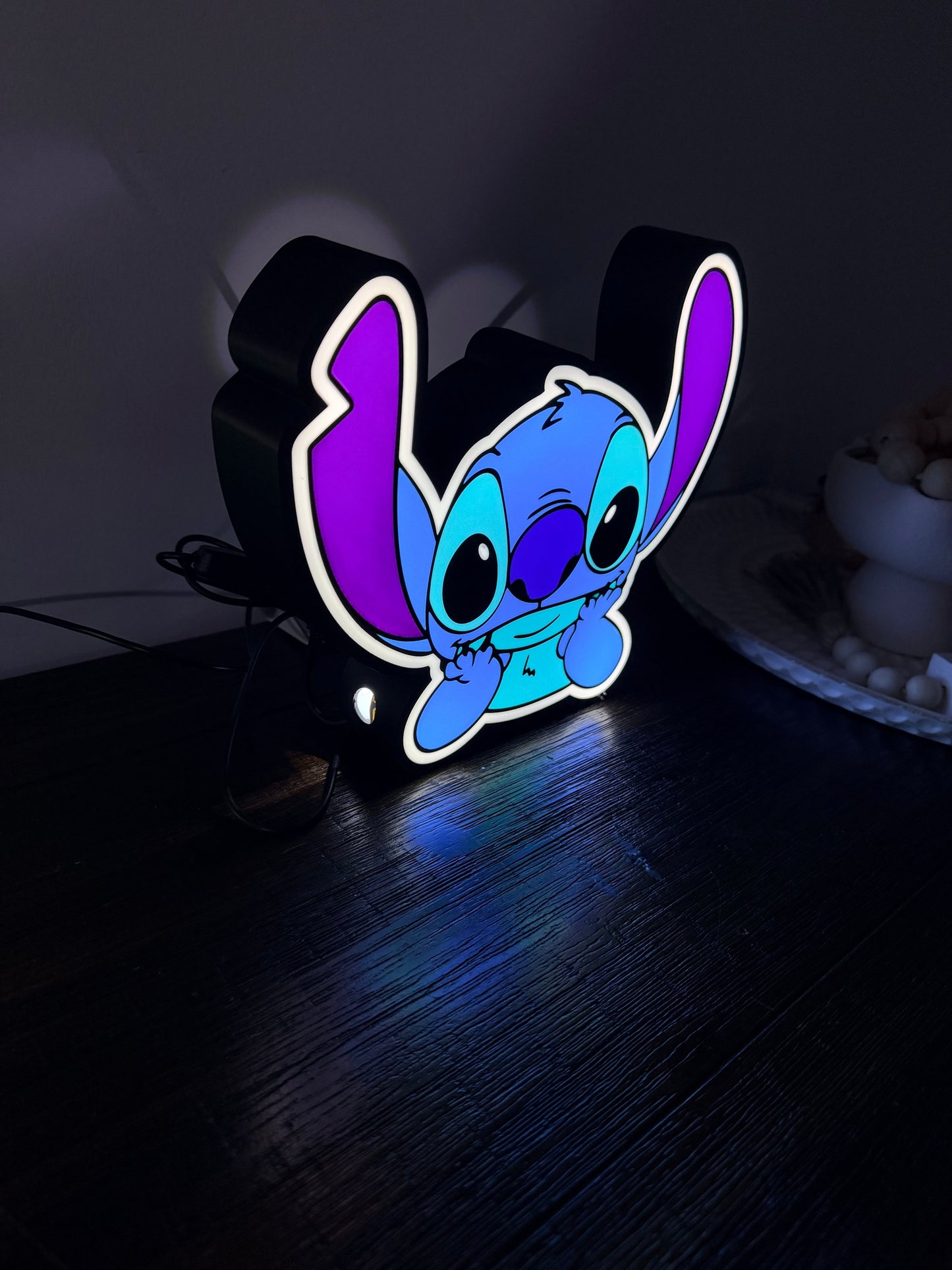 Light up Stitch! USB Powered, bright LED night LED light sign!