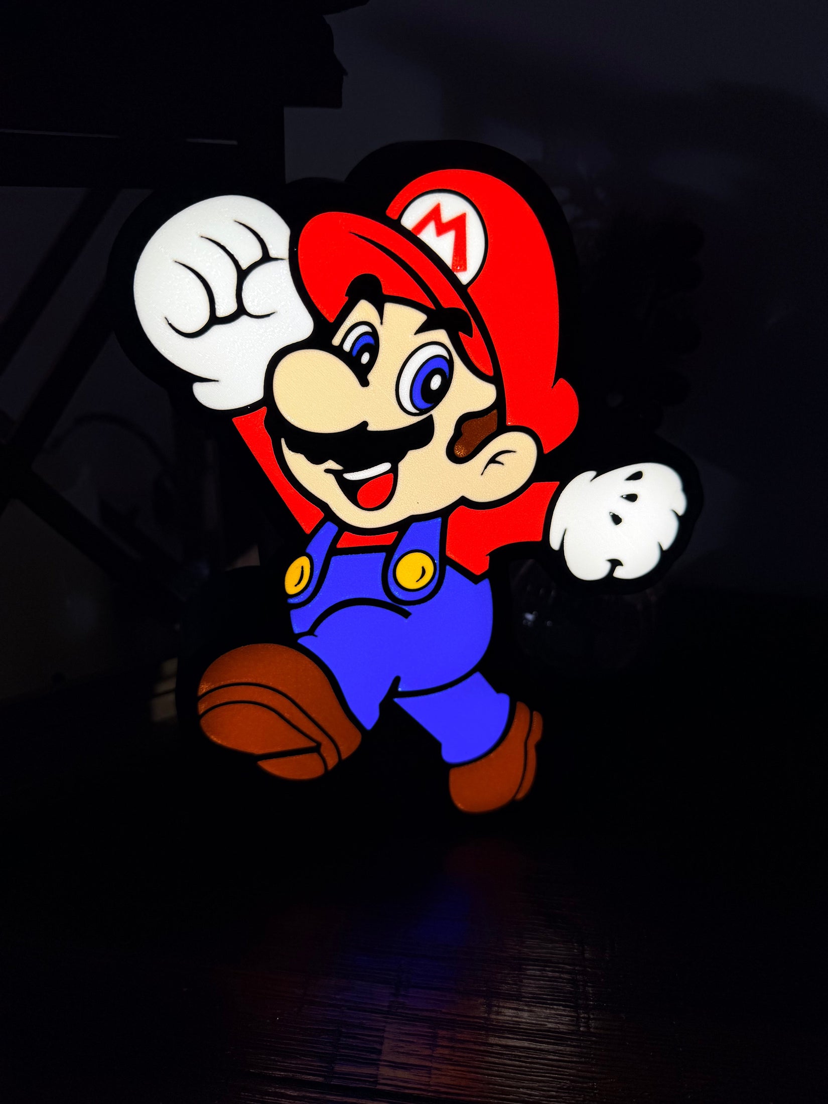 Mario LED Display Sign - Jump Into Illuminated Gaming Glory!