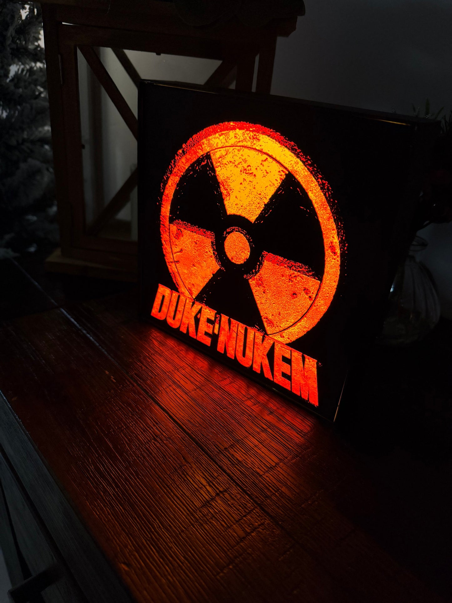 Duke Nukem 3D LED Light up logo / Sign - Great Depth Effect & detail - USB powered, LED Lit!