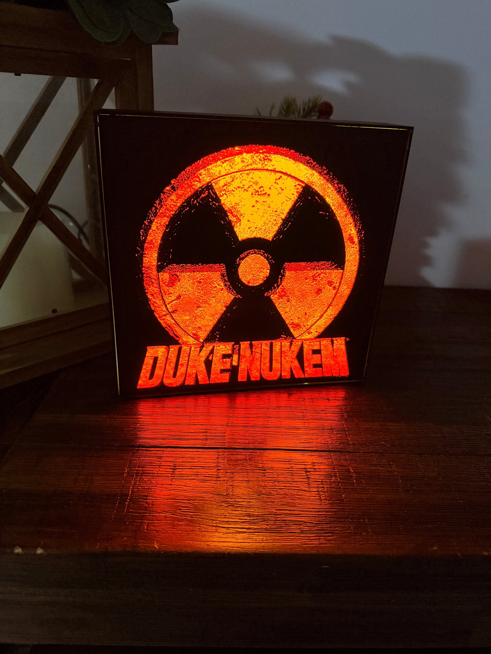 Duke Nukem 3D LED Light up logo / Sign - Great Depth Effect & detail - USB powered, LED Lit!
