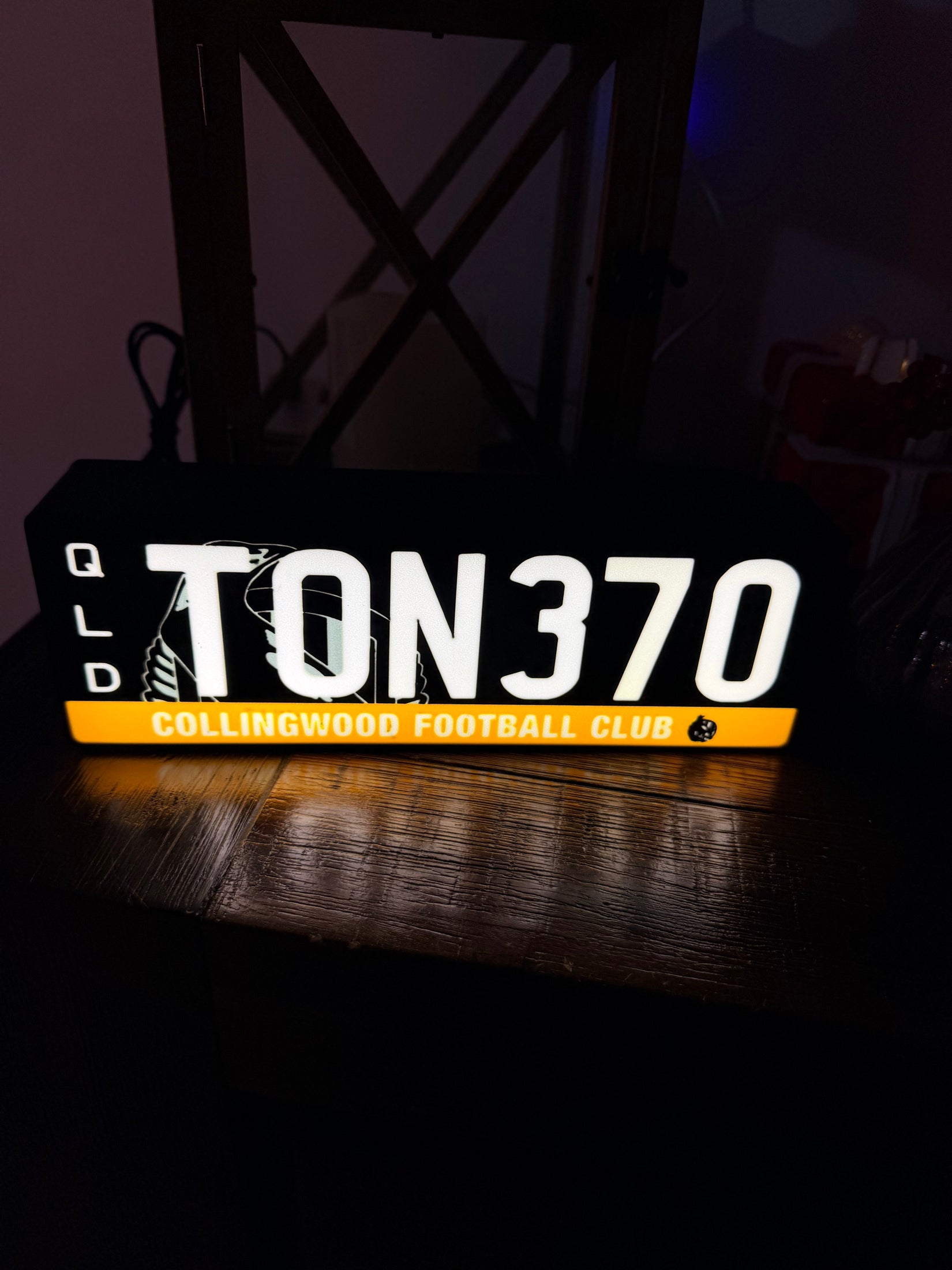 Custom Number / License Plate - LED Light up sign / Wall Art - Your Unique Car Registration!