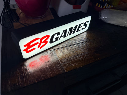 EB Games Logo - LED Light up Wall Sign / Wall Art
