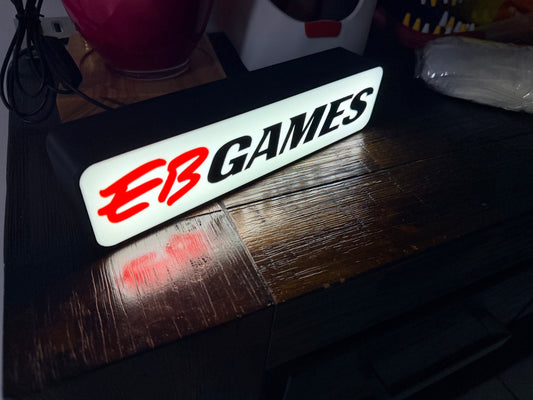 EB Games Logo - LED Light up Wall Sign / Wall Art