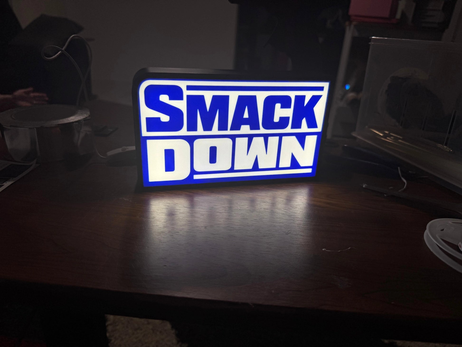 WWE RAW / NXT / Smack Down Light Up Signs - USB Powered - Michael's 3D World