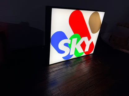Sky Racing Logo - LED Light up Wall Sign / Wall Art