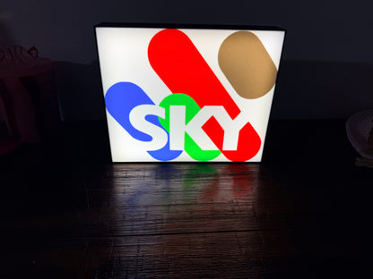 Sky Racing Logo - LED Light up Wall Sign / Wall Art