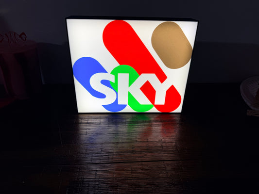 Sky Racing Logo - LED Light up Wall Sign / Wall Art