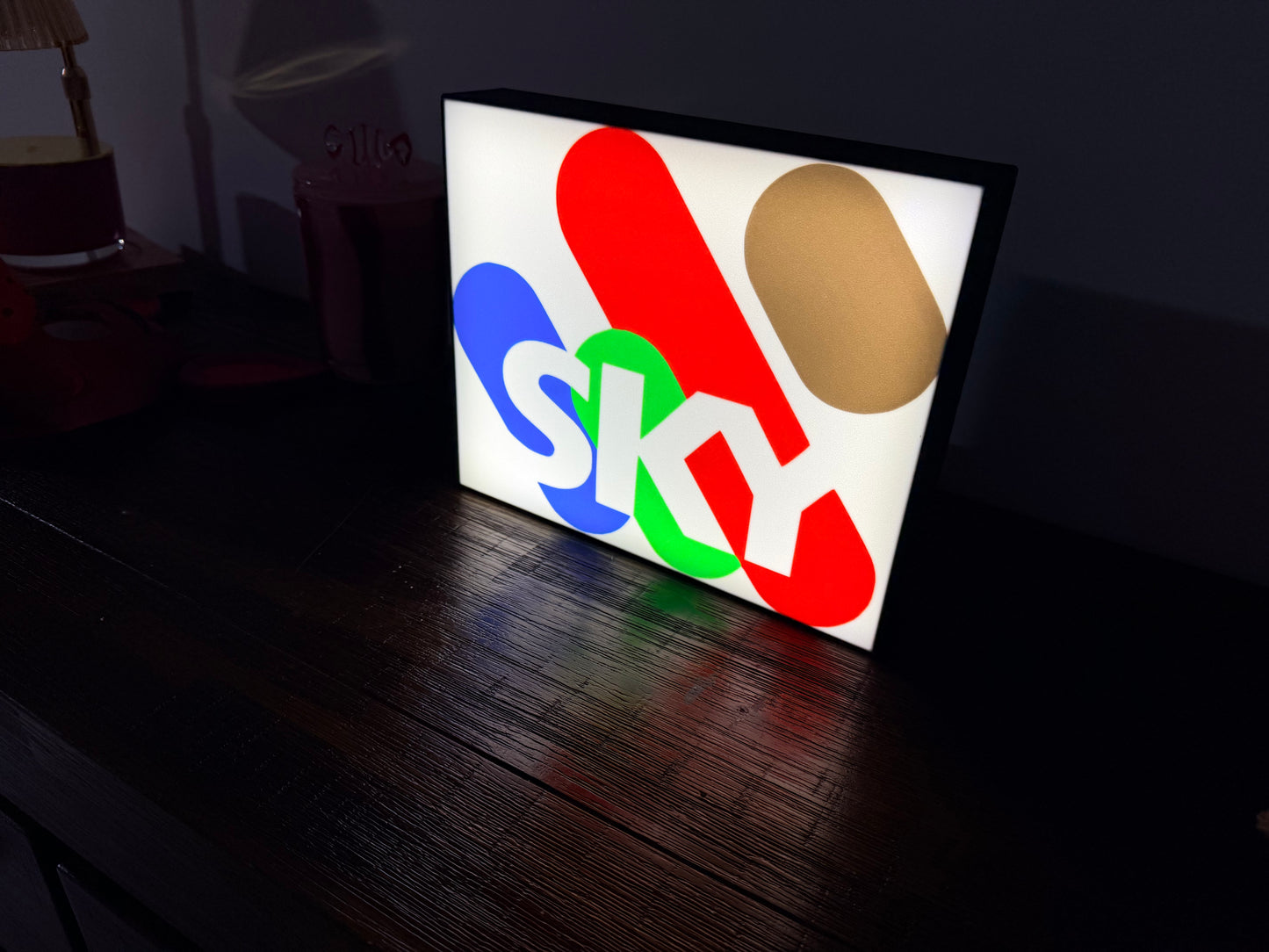 Sky Racing Logo - LED Light up Wall Sign / Wall Art