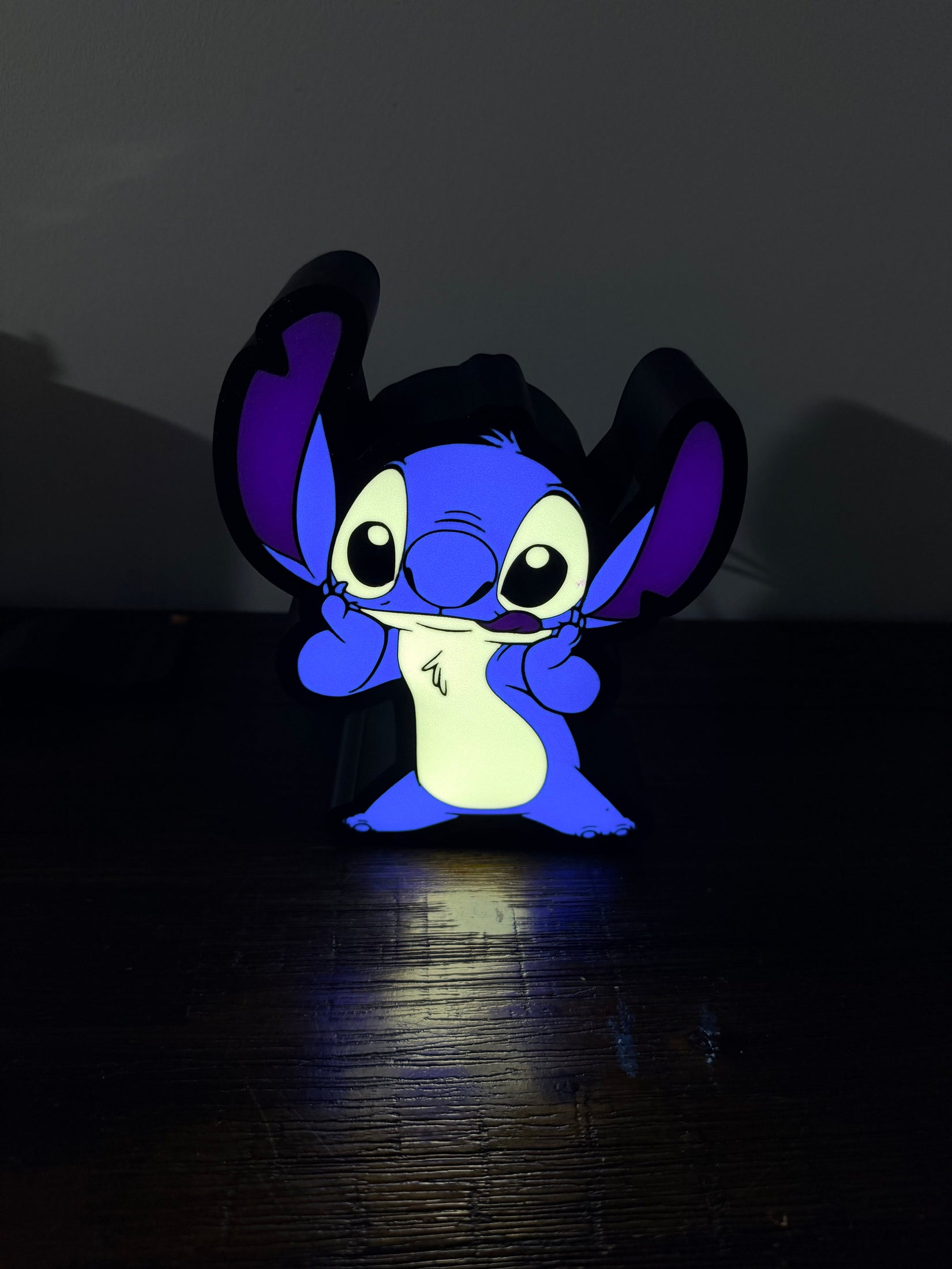 Light up Stitch - Standing - USB Powered, bright LED night LED light up sign!