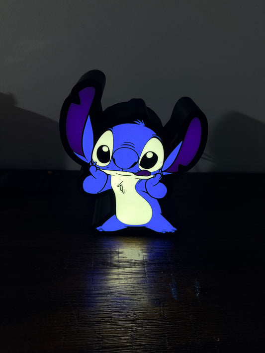 Light up Stitch - Standing - USB Powered, bright LED night LED light up sign!