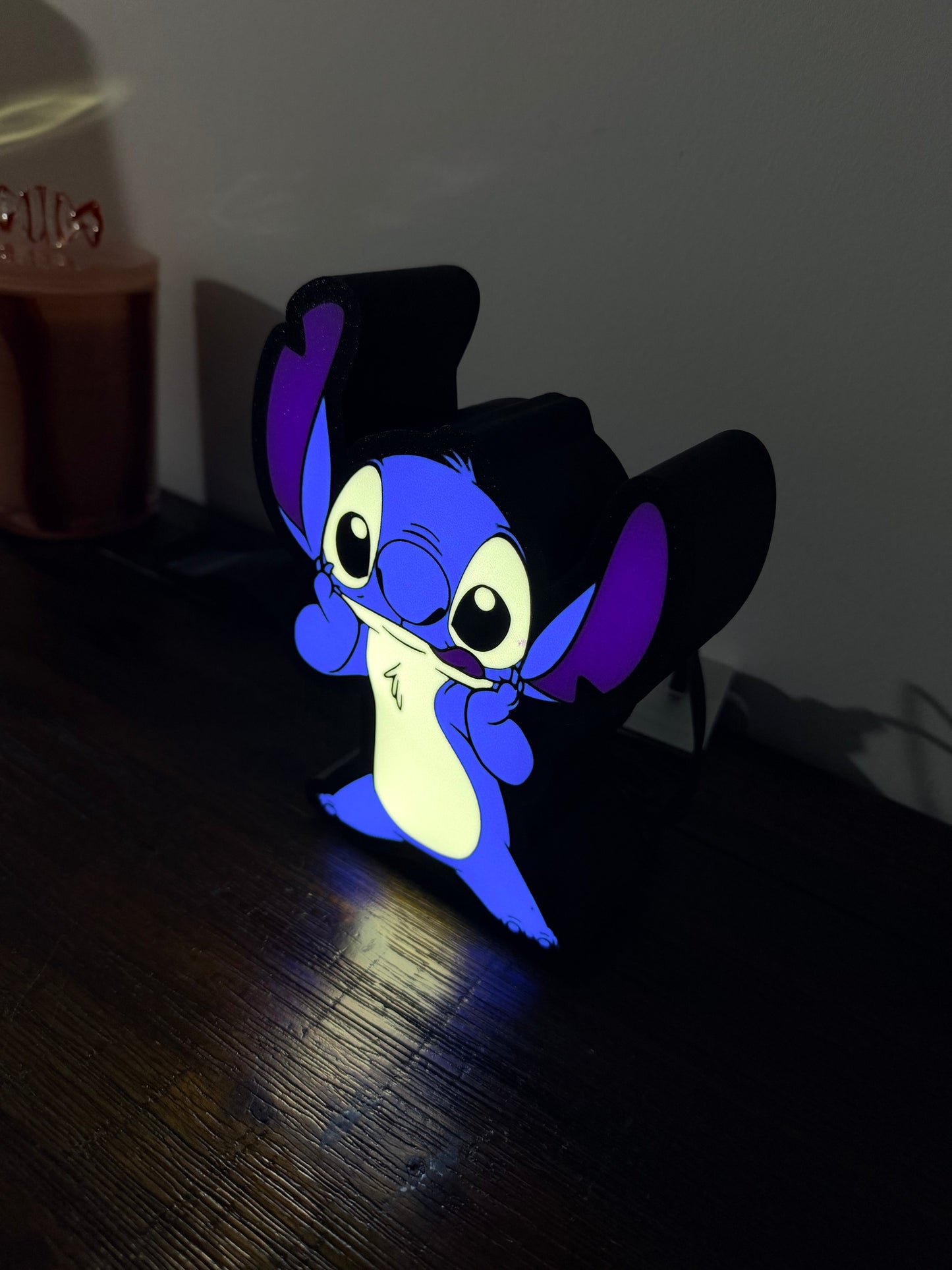 Light up Stitch - Standing - USB Powered, bright LED night LED light up sign!