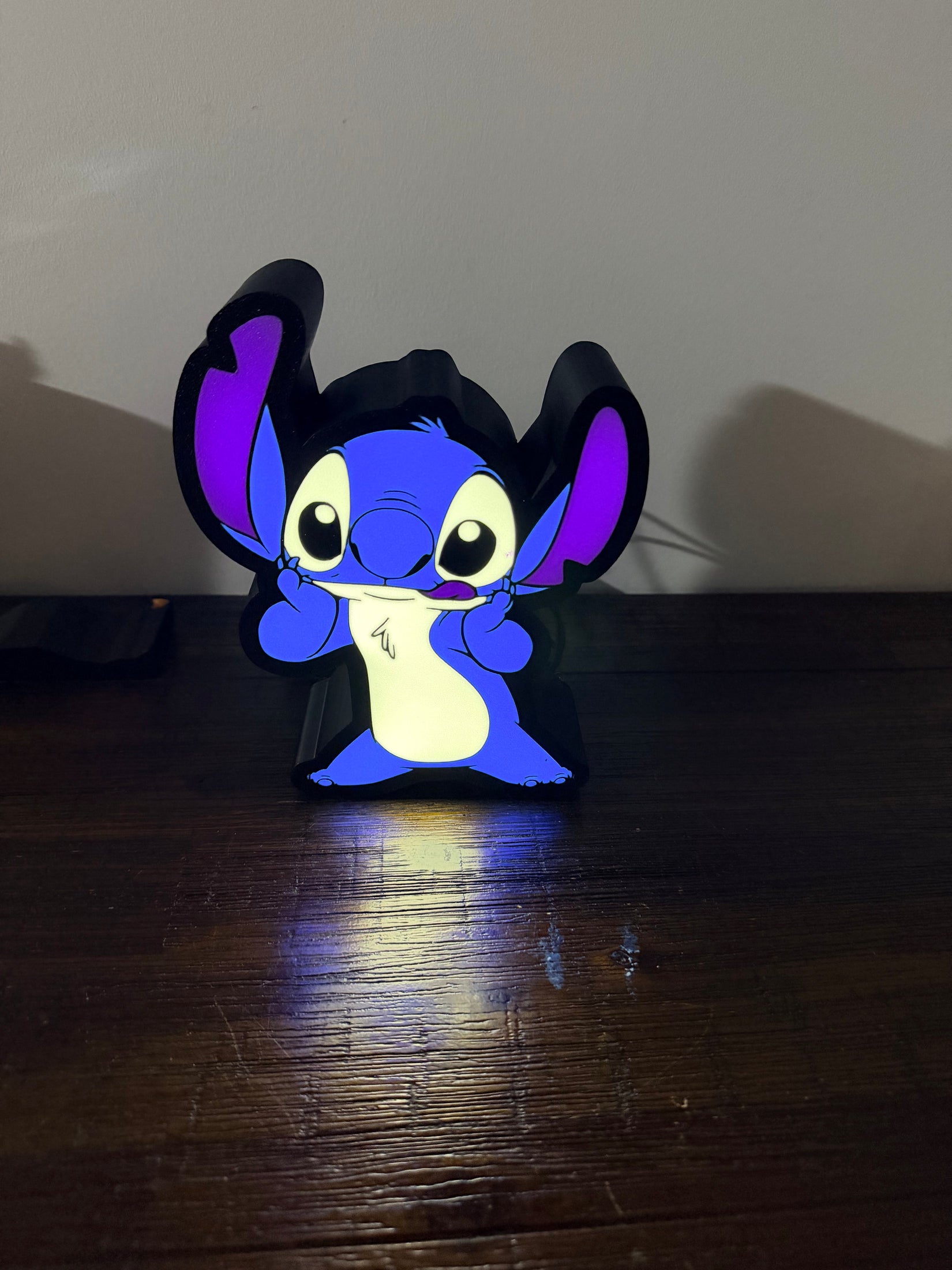 Light up Stitch - Standing - USB Powered, bright LED night LED light up sign!