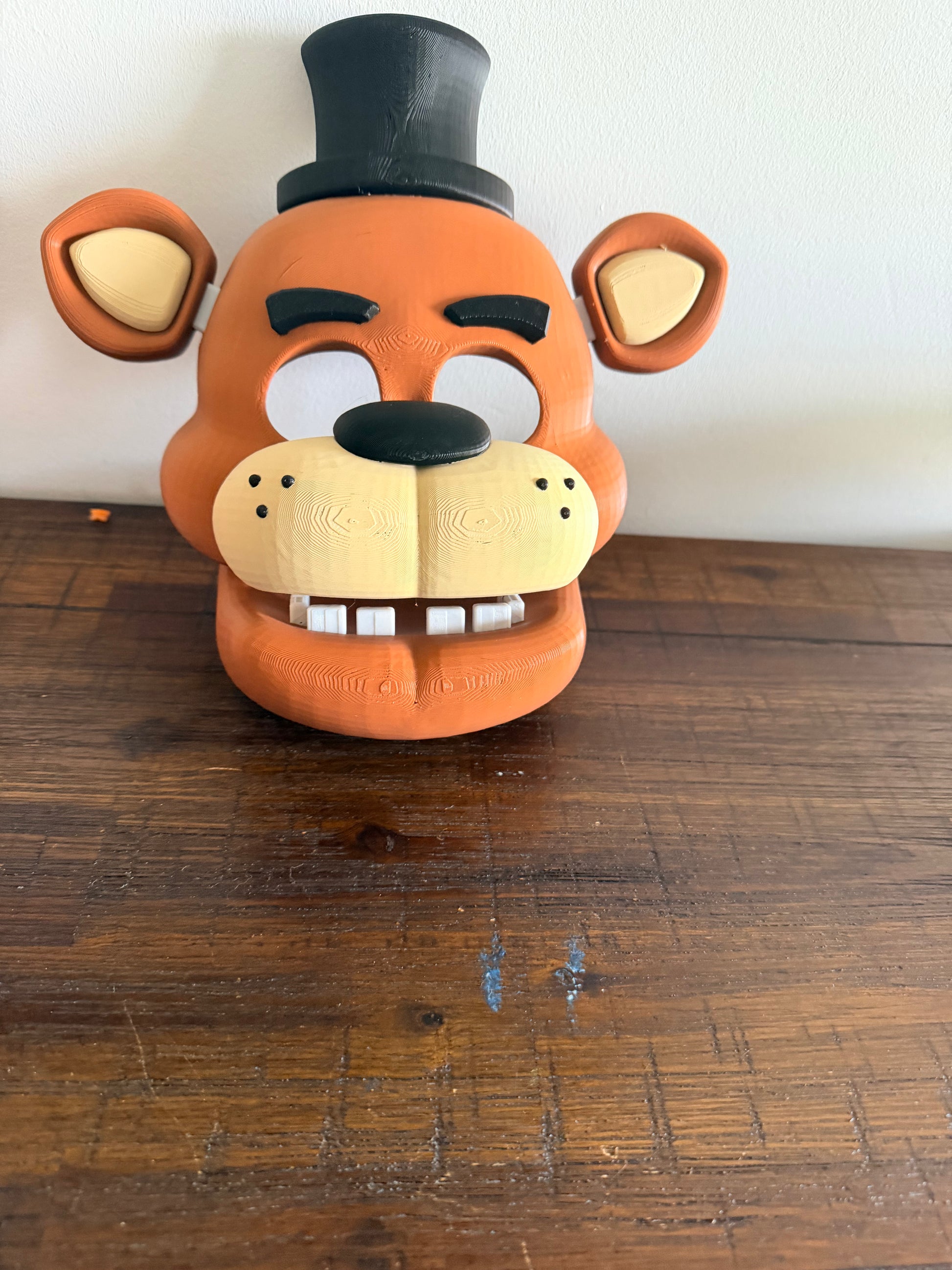 Five Nights at Freddy's – Freddy Fazbear 3D Printed Cosplay Mask / Wall Display