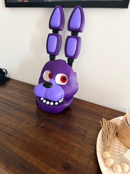 Five Nights at Freddy's – Bonnie 3D Printed Cosplay Mask / Wall Display