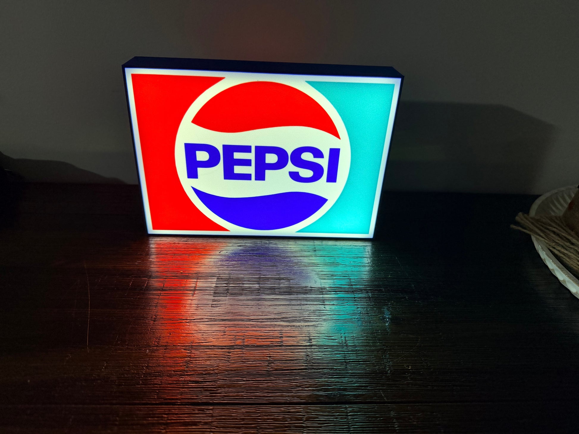 Pepsi Logo - Classic, 2010's, Modern - LED Light Up Sign - USB Powered