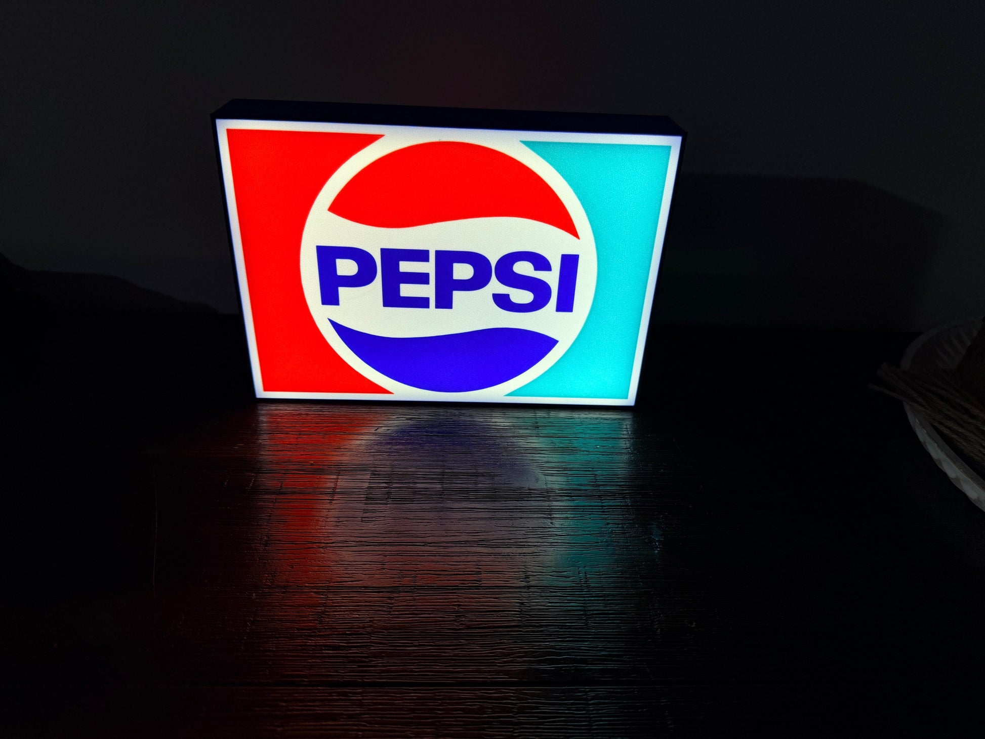 Pepsi Logo - Classic, 2010's, Modern - LED Light Up Sign - USB Powered
