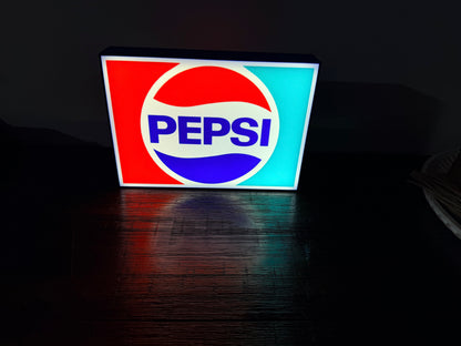 Pepsi Logo - Classic, 2010's, Modern - LED Light Up Sign - USB Powered