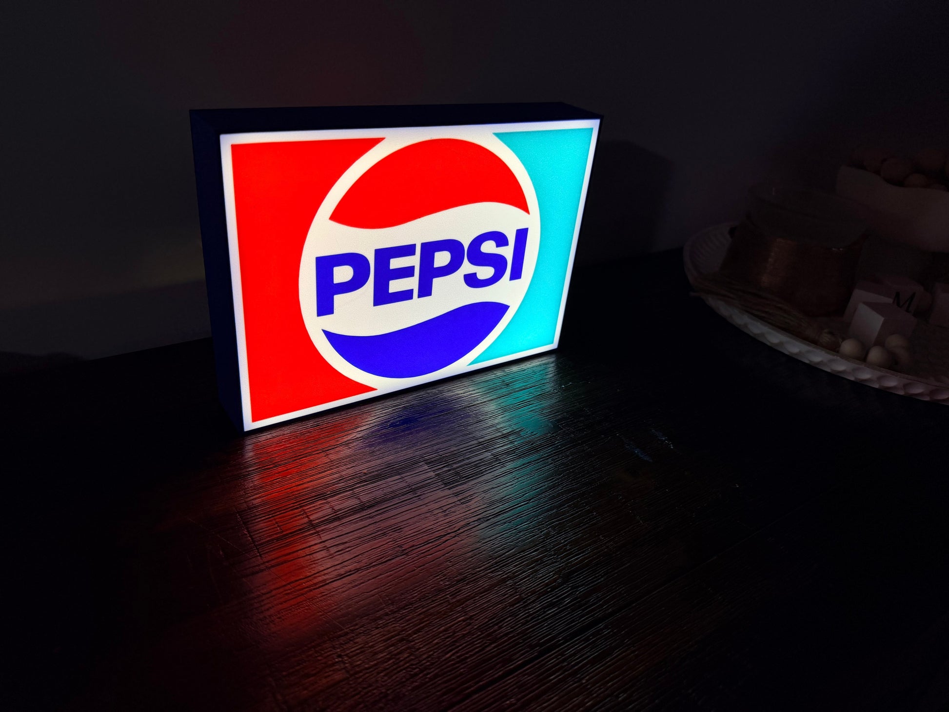 Pepsi Logo - Classic, 2010's, Modern - LED Light Up Sign - USB Powered