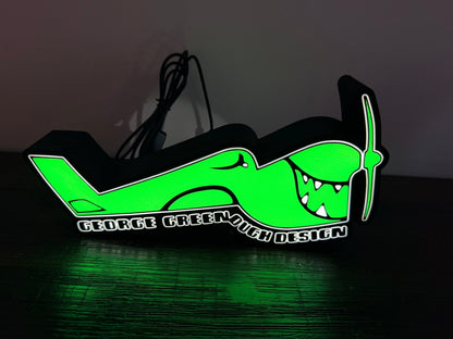 George Greenough Designs - Surfboard Designer Logo - LED Light up logo / Sign