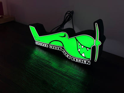 George Greenough Designs - Surfboard Designer Logo - LED Light up logo / Sign