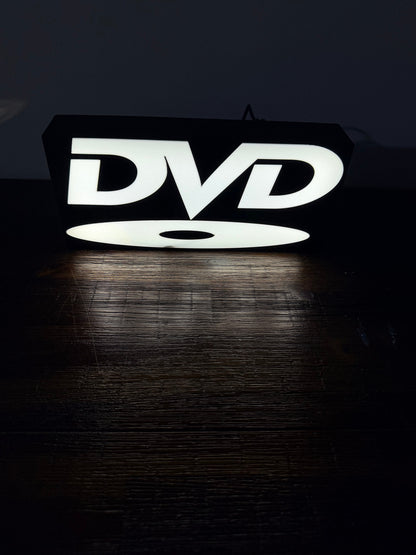DVD Video Disc Logo - LED Light up logo/Wall Art
