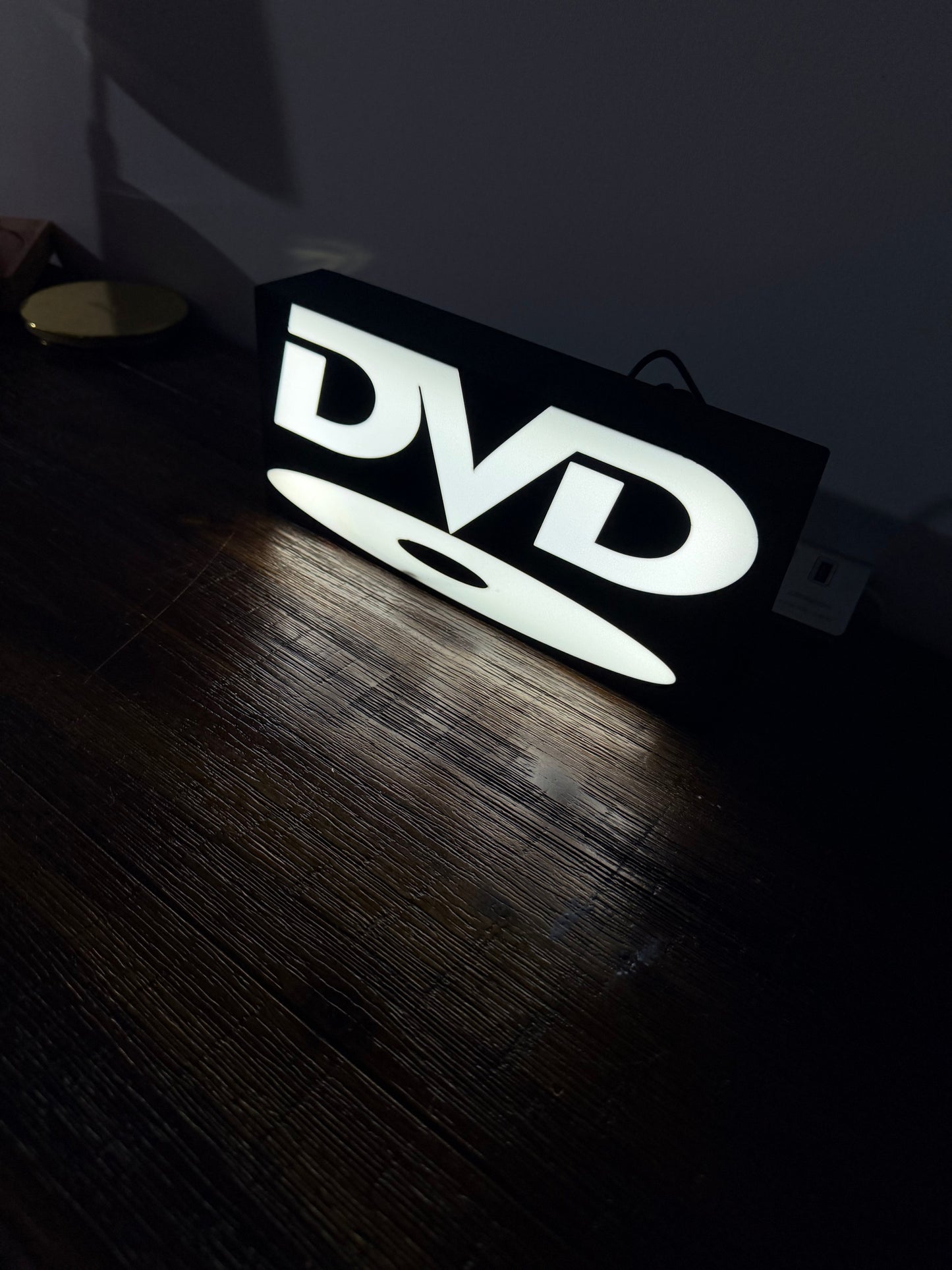 DVD Video Disc Logo - LED Light up logo/Wall Art