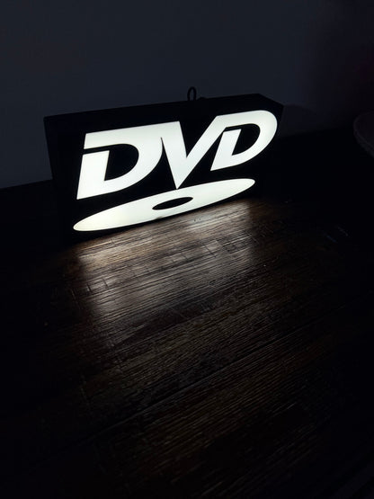 DVD Video Disc Logo - LED Light up logo/Wall Art