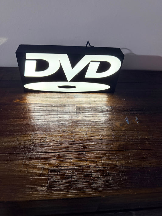 DVD Video Disc Logo - LED Light up logo/Wall Art