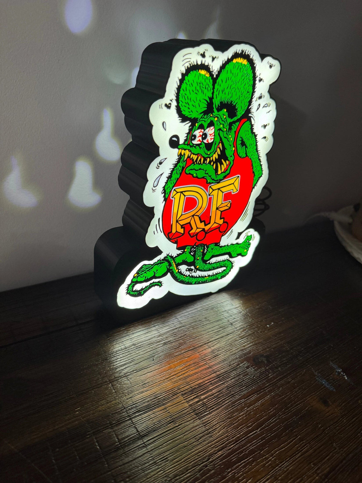 Rat Fink - LED Light up artwork / Wall Art / Sign
