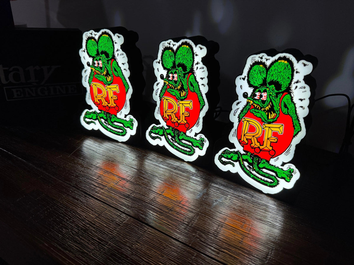Rat Fink - LED Light up artwork / Wall Art / Sign