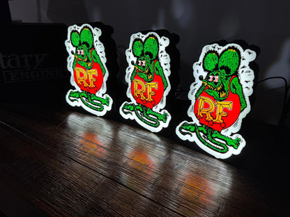Rat Fink - LED Light up artwork / Wall Art / Sign