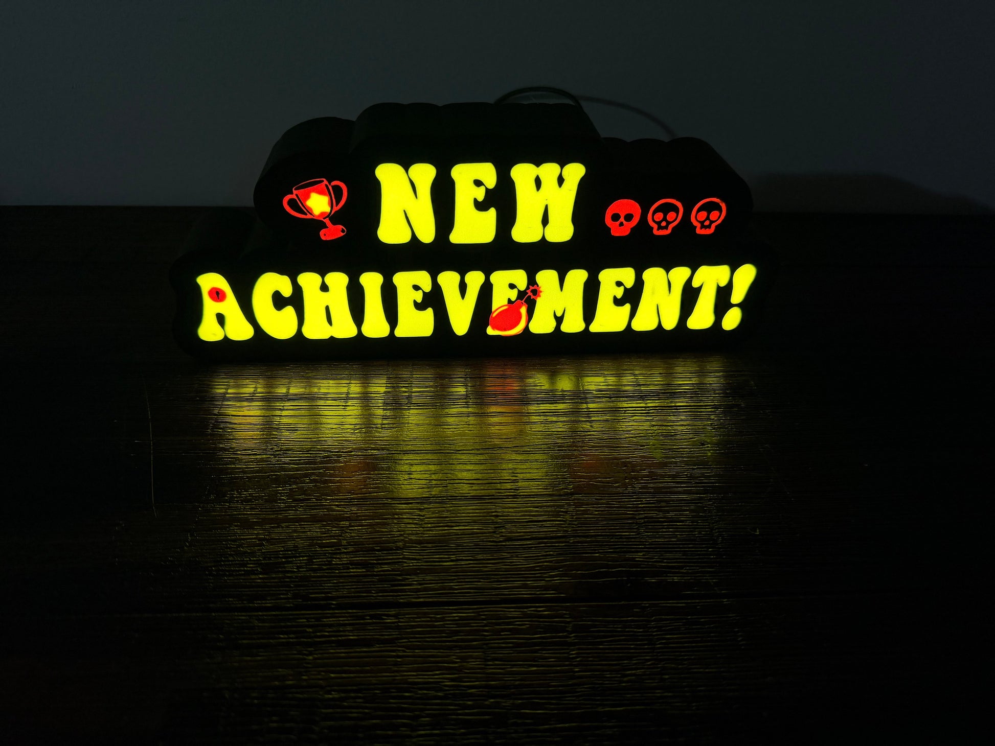 Dungeon Crawler Carl: New Achievement! LED Light up Sign