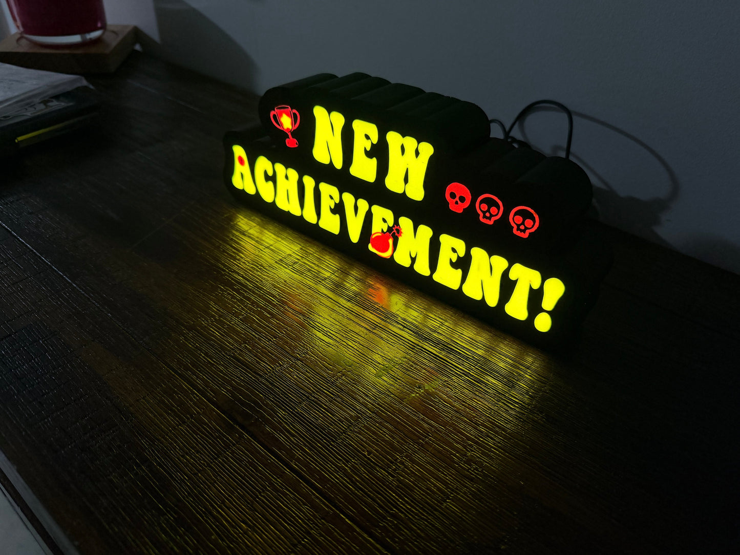Dungeon Crawler Carl: New Achievement! LED Light up Sign