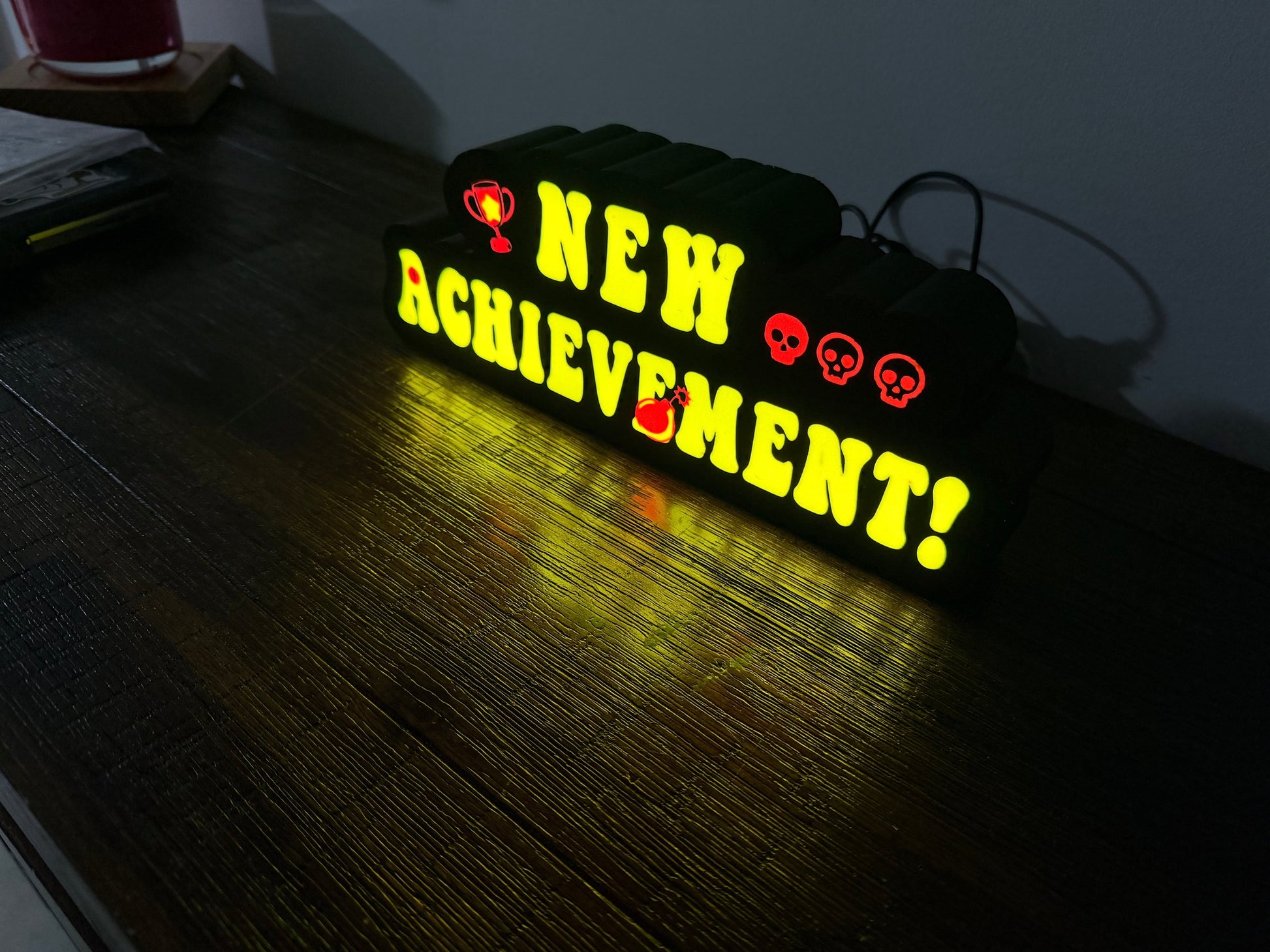 Dungeon Crawler Carl: New Achievement! LED Light up Sign