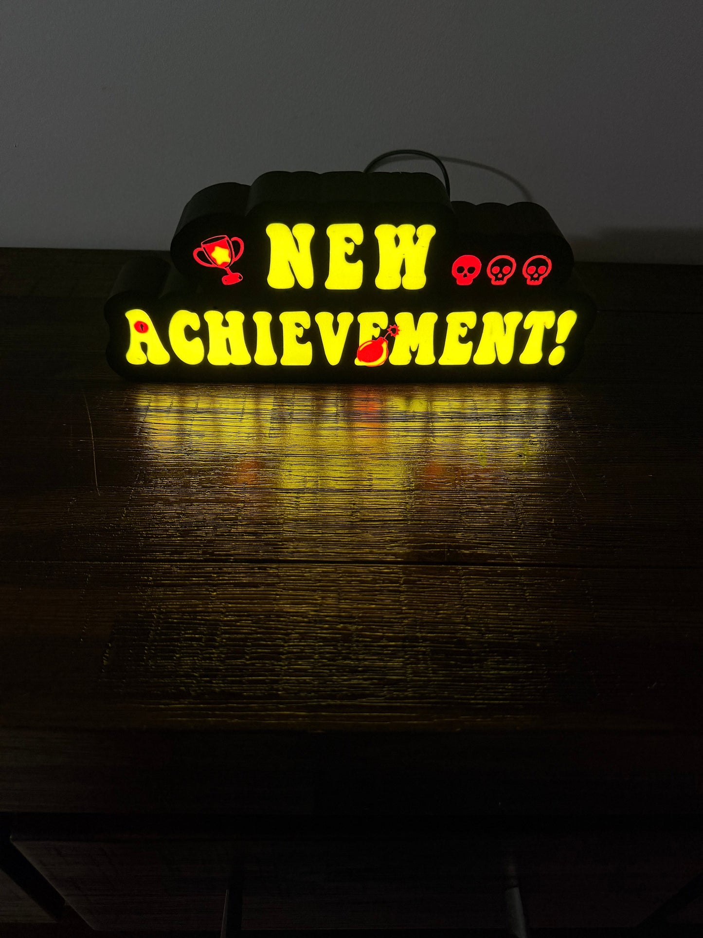 Dungeon Crawler Carl: New Achievement! LED Light up Sign